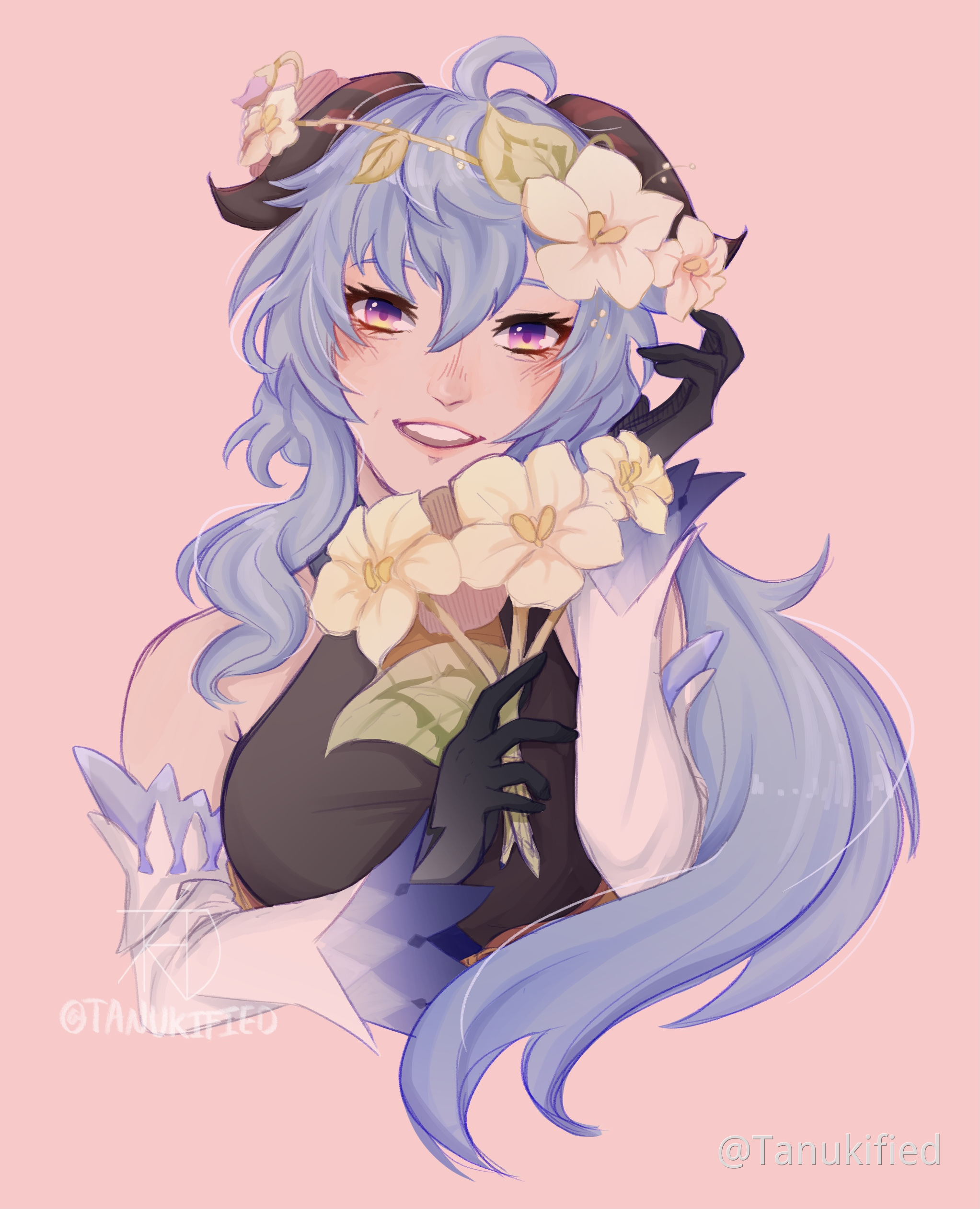 Ganyu & Qingxin flowers Genshin Impact HoYoLAB