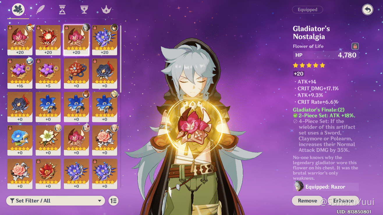 God luck artifact but account not mine ;; Genshin