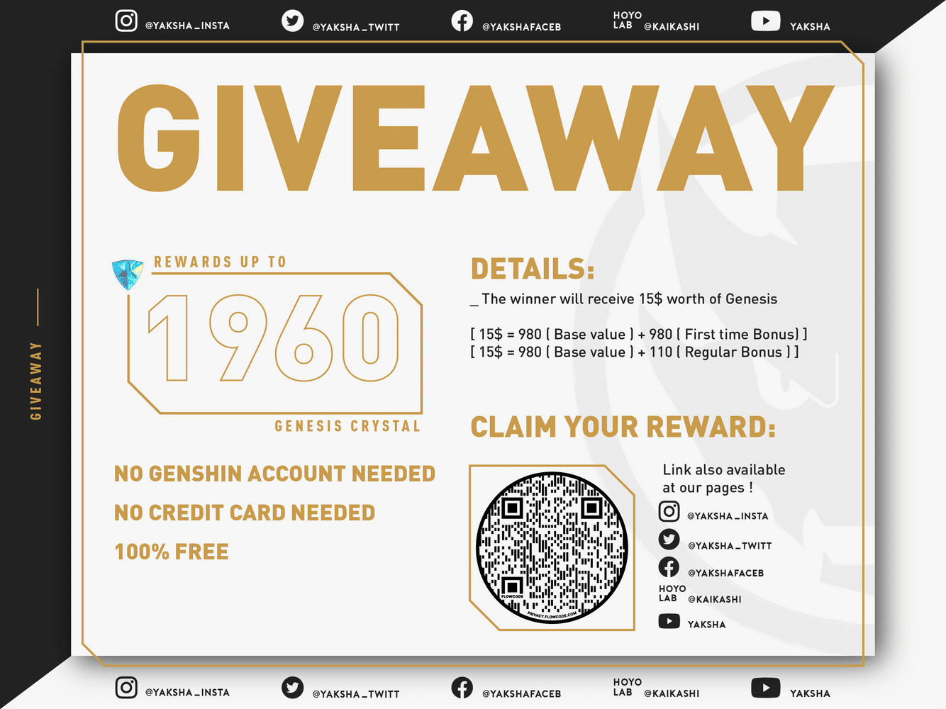 Giveaway ! | Genshin Impact | HoYoLAB