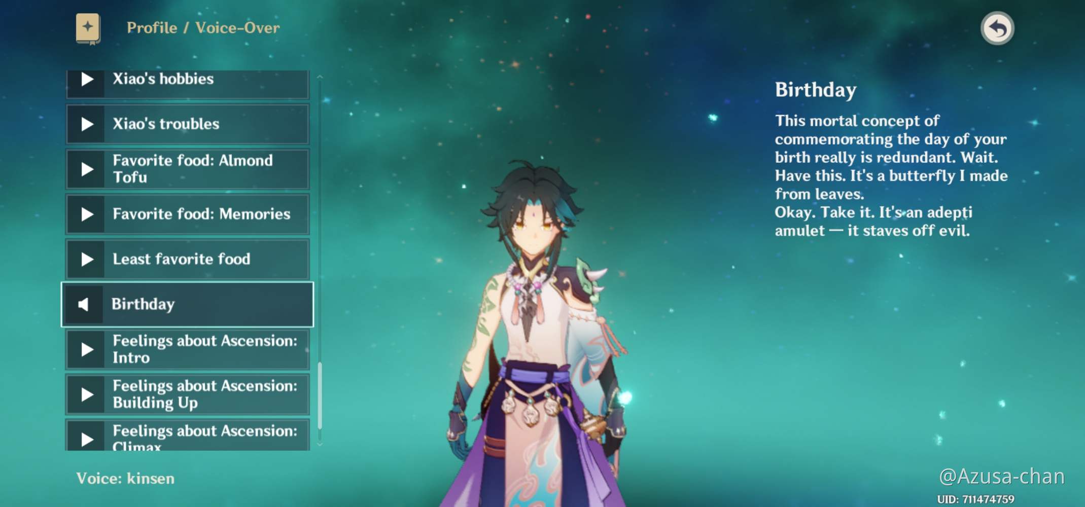 Favourite voicelines Genshin Impact HoYoLAB