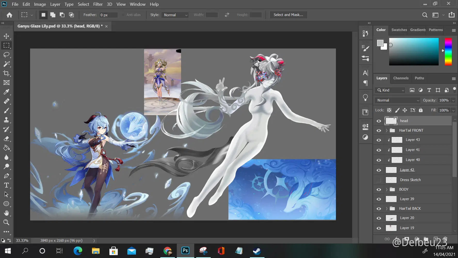 GANYU ARTWORK TEASER. Genshin Impact | HoYoLAB