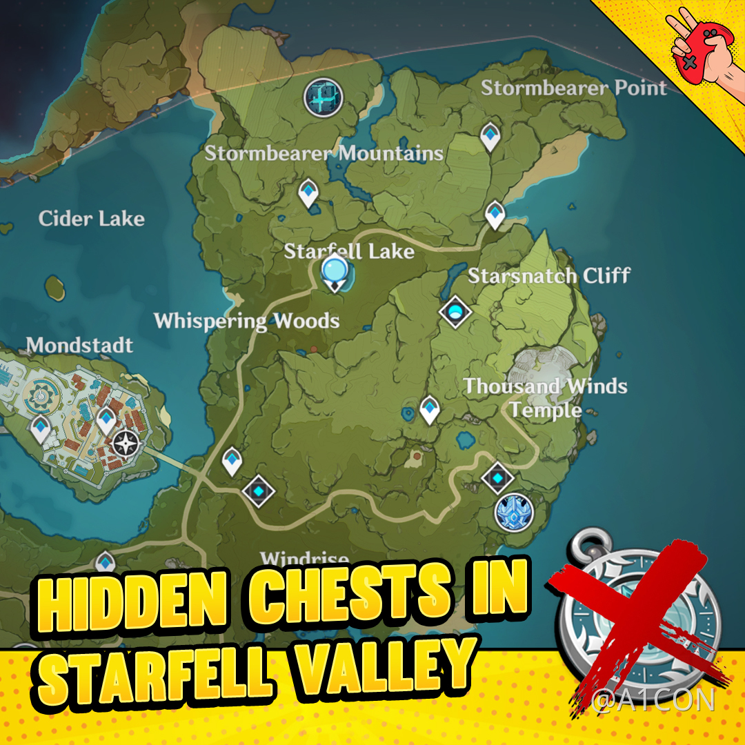 Hidden Chests in Starfell Valley that you might have missed. Genshin