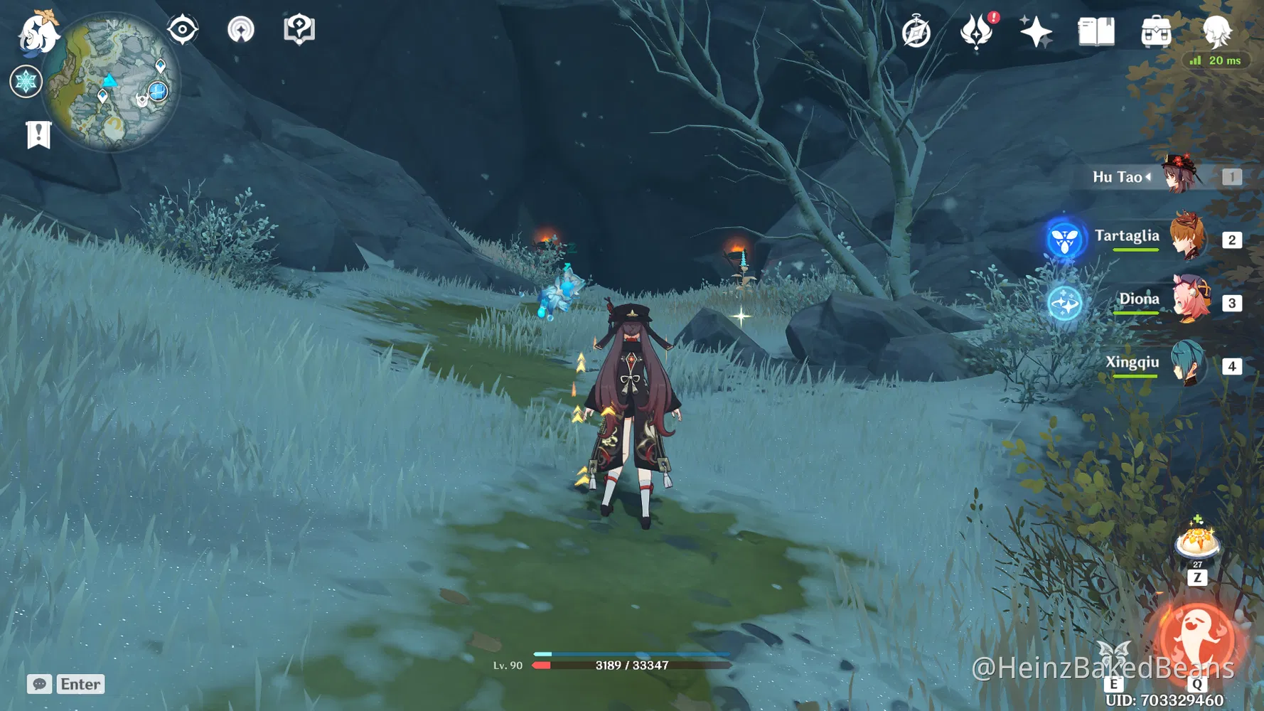 How to get under the area under Cryo Hypostasis for artifacts? Genshin