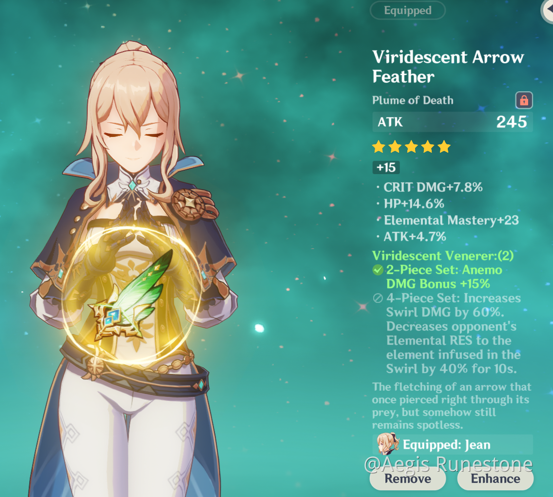 A massive Artifact upgrade for Jean! Genshin Impact HoYoLAB