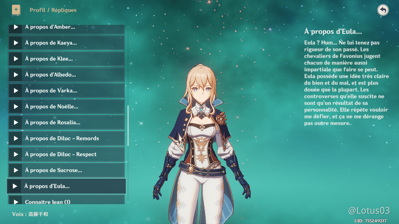 Réplique de Jean Genshin Impact | HoYoLAB