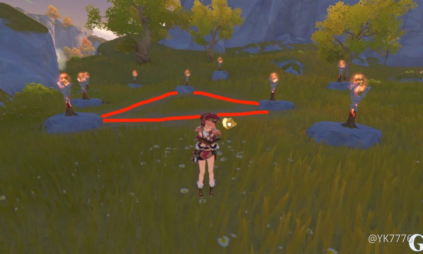 Pyro Ruins Torches puzzle Luhua Pool Genshin Impact HoYoLAB