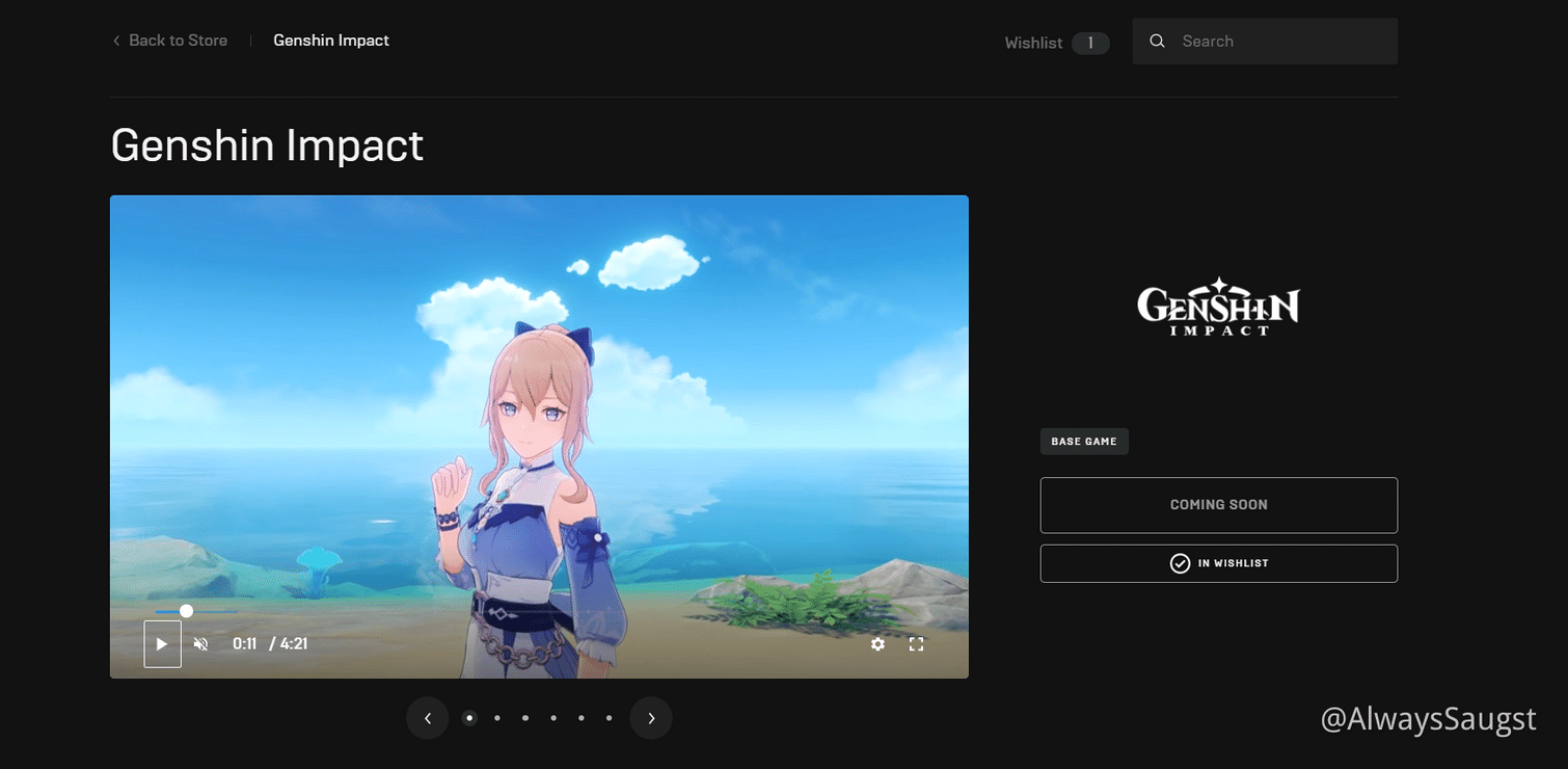 Genshin Is Coming To Epic Games Genshin Impact Official Community