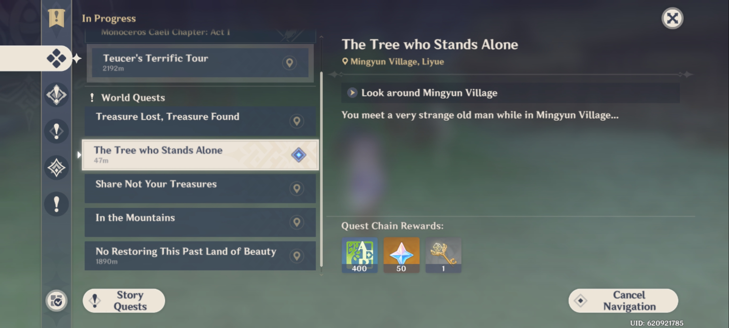 The Tree Who Stands Alone (world quest) Genshin Impact HoYoLAB