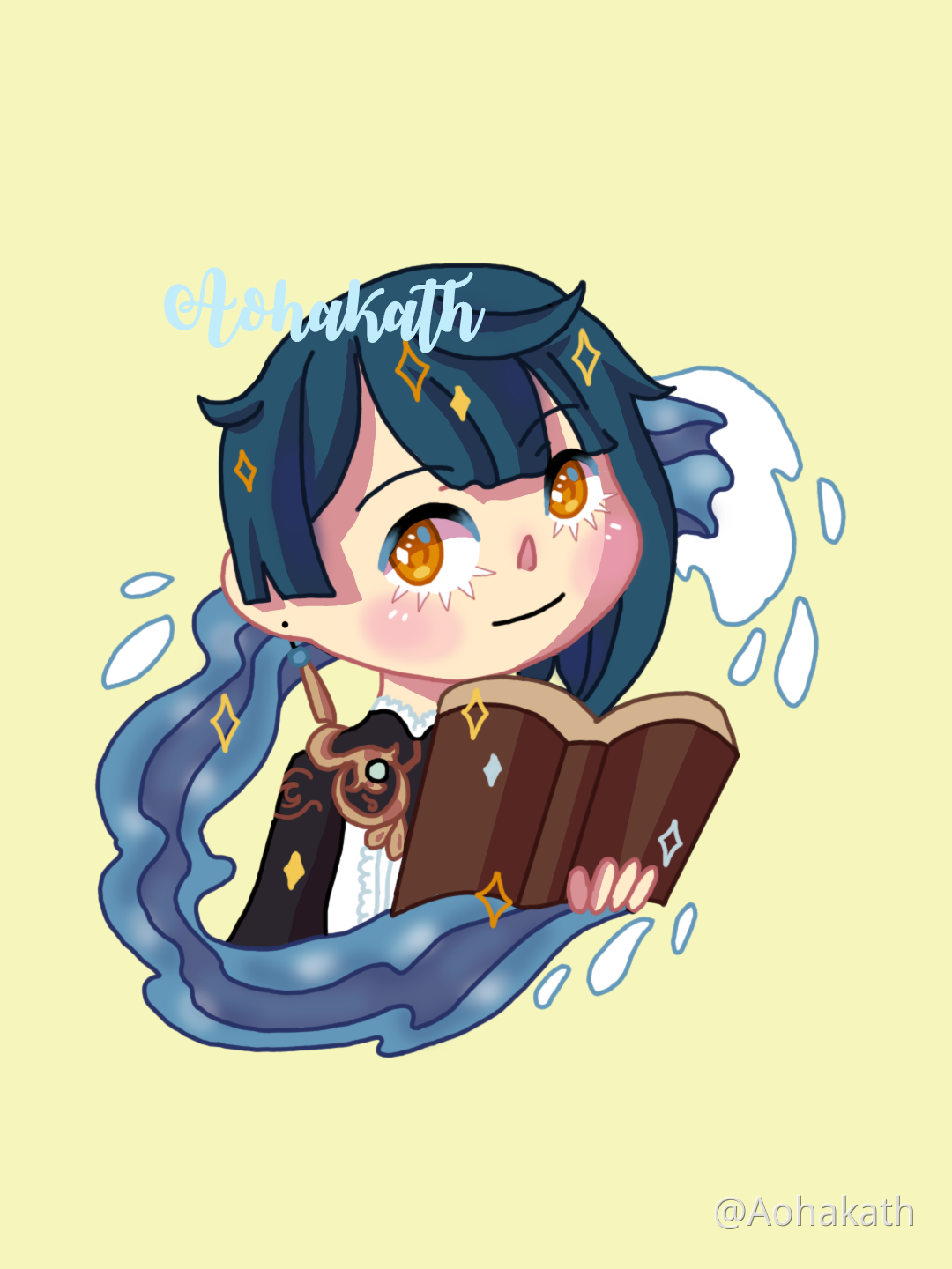 Chongyun & Xingqiu stickers Genshin Impact HoYoLAB