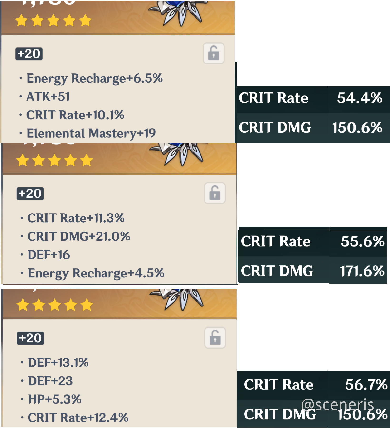 trying to get more crit rate Genshin Impact | HoYoLAB