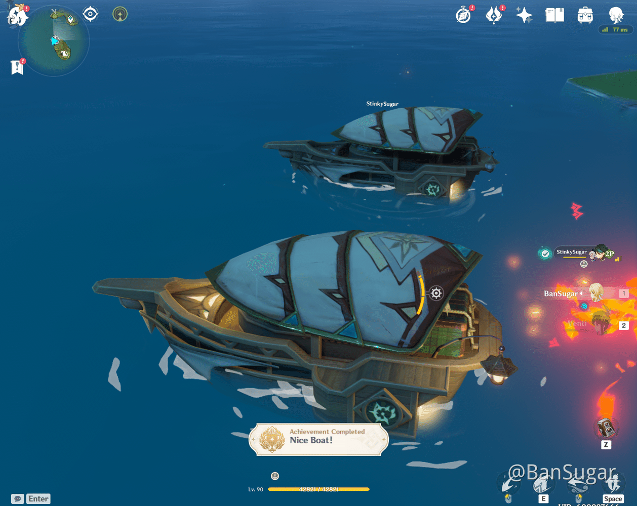 [V1.6 Guide] 5 New Hidden Achievements with the skiff Genshin Impact