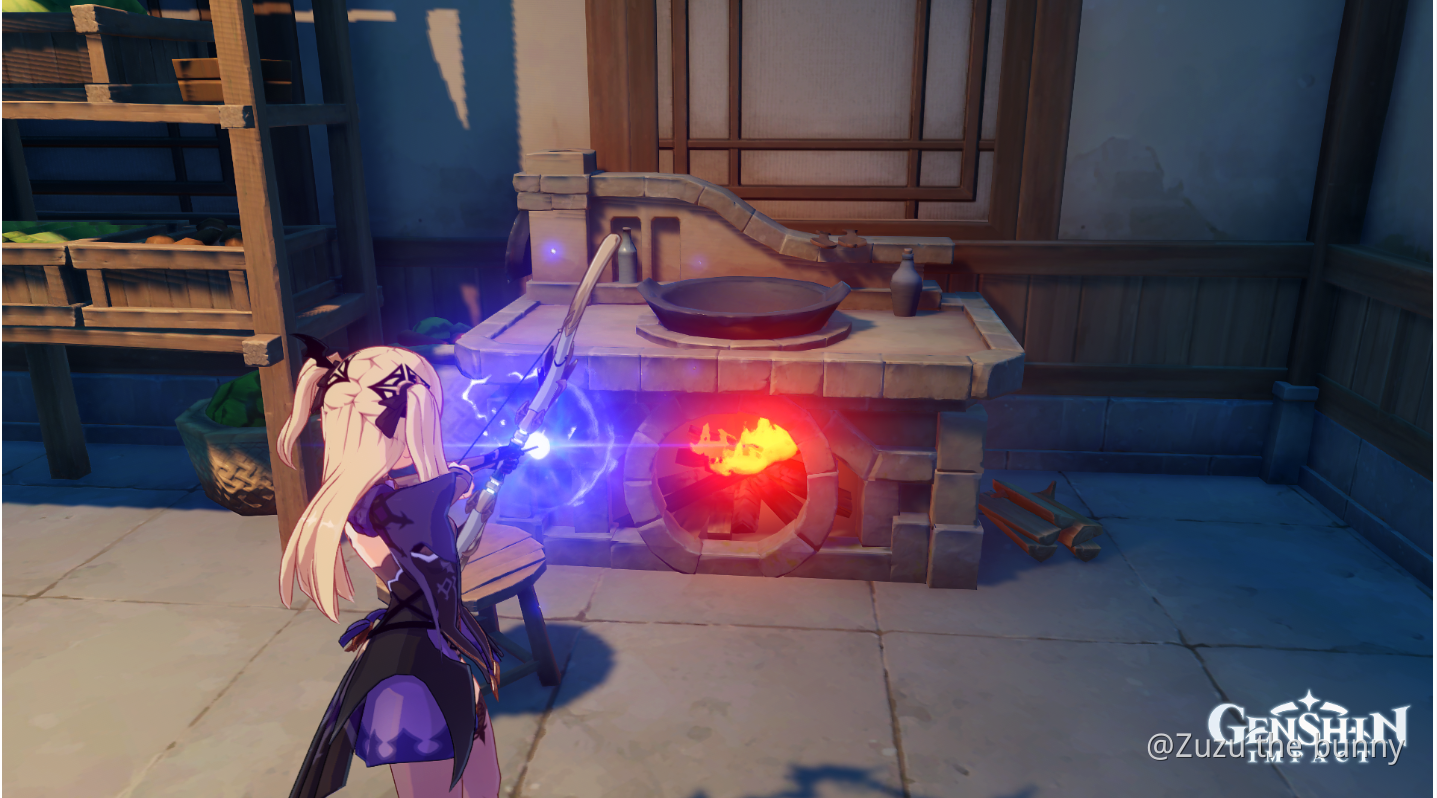 Wide stone stove genshin