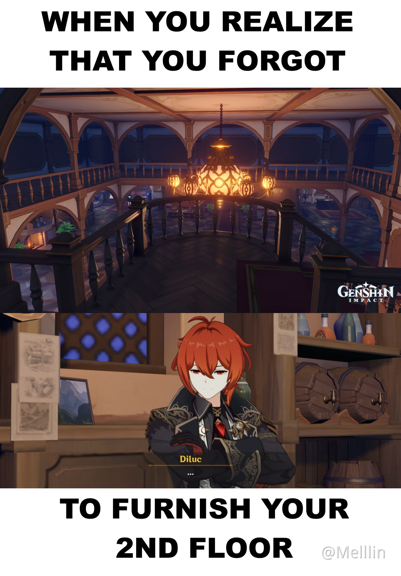 Diluc to furnish his teapot Genshin Impact HoYoLAB