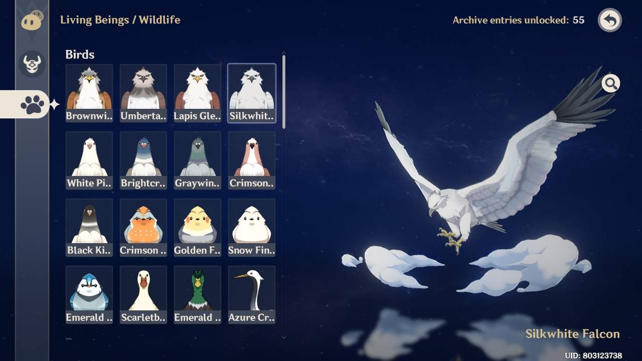 Archive Living Beings Wildlife Location Guide Spoilers Genshin Impact Official Community