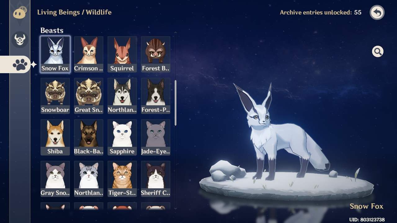 Archive Living Beings Wildlife Location Guide Spoilers Genshin Impact Official Community