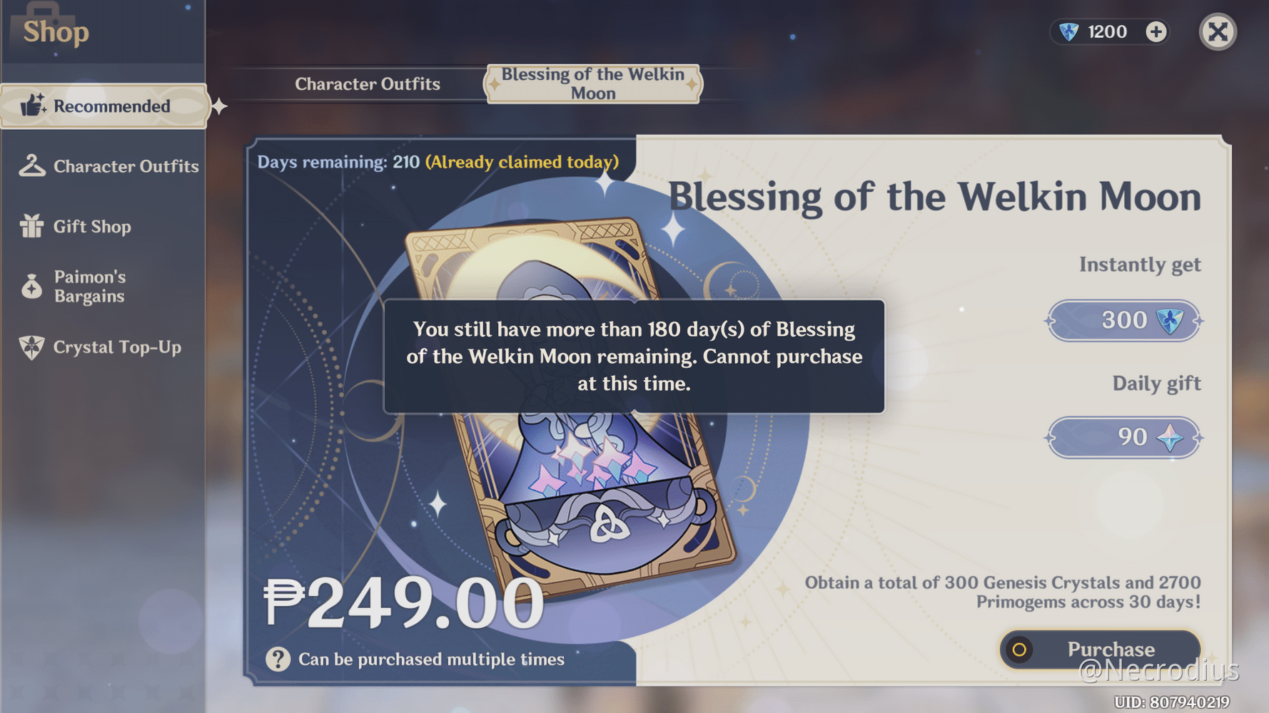 Max Number Of Days For Welkin? Genshin Impact | Hoyolab