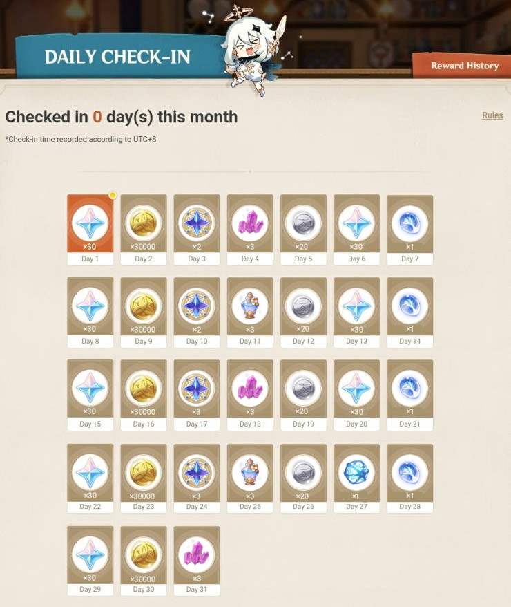 This Is How A Proper Daily Check In In Genshin Would Look Like If They Took Example From Their Other Game Honkai Impact 3rd Player Community