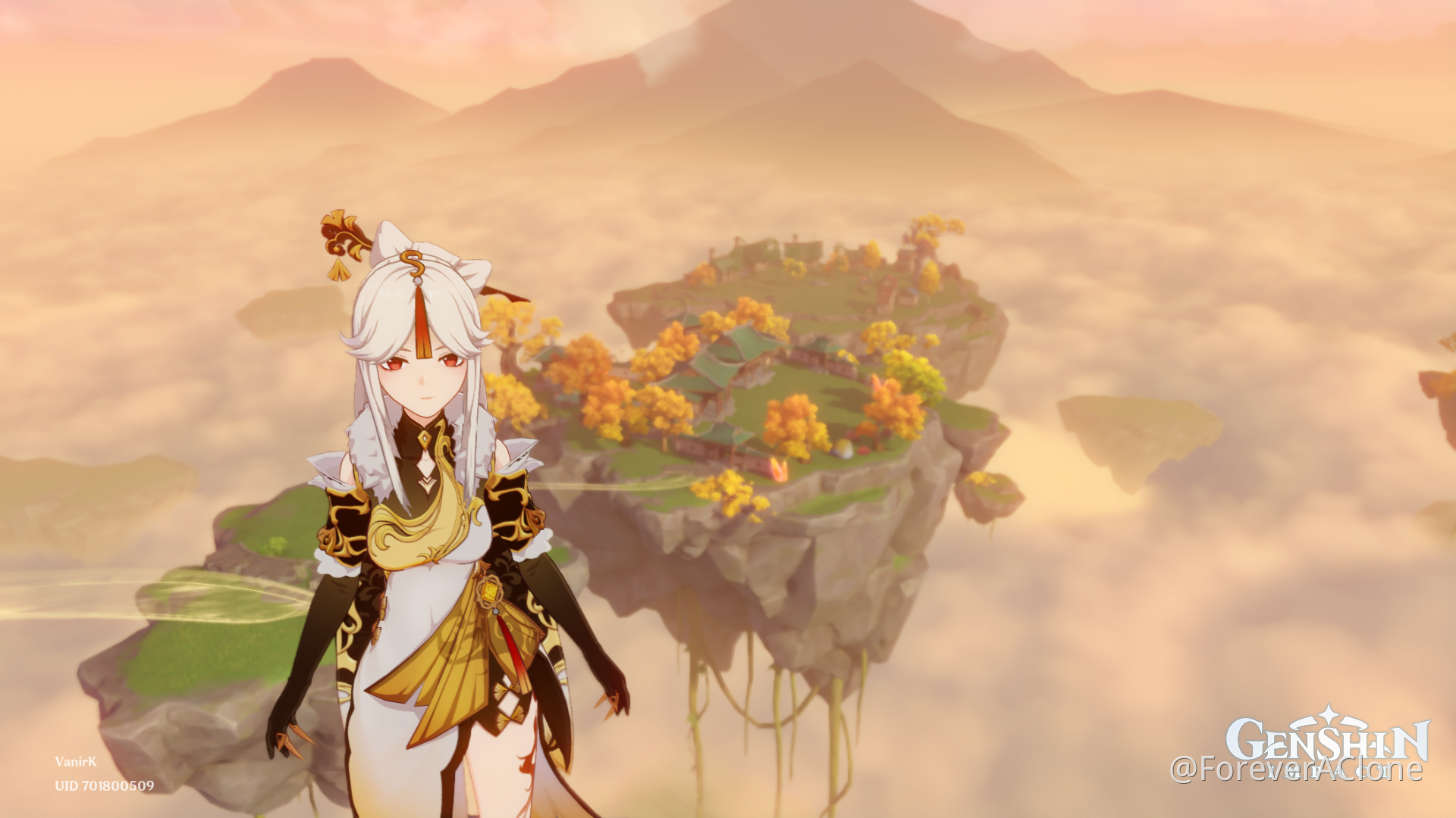 Teapot Hot Springs. Onsen in Genshin Impact. Appreciation of serenitea