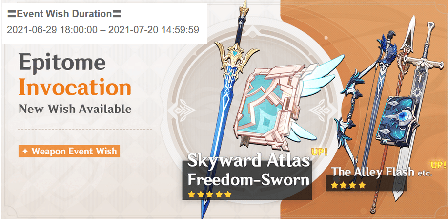 V1 6 Part Ii Character And Weapon Banners Genshin Impact Official Community