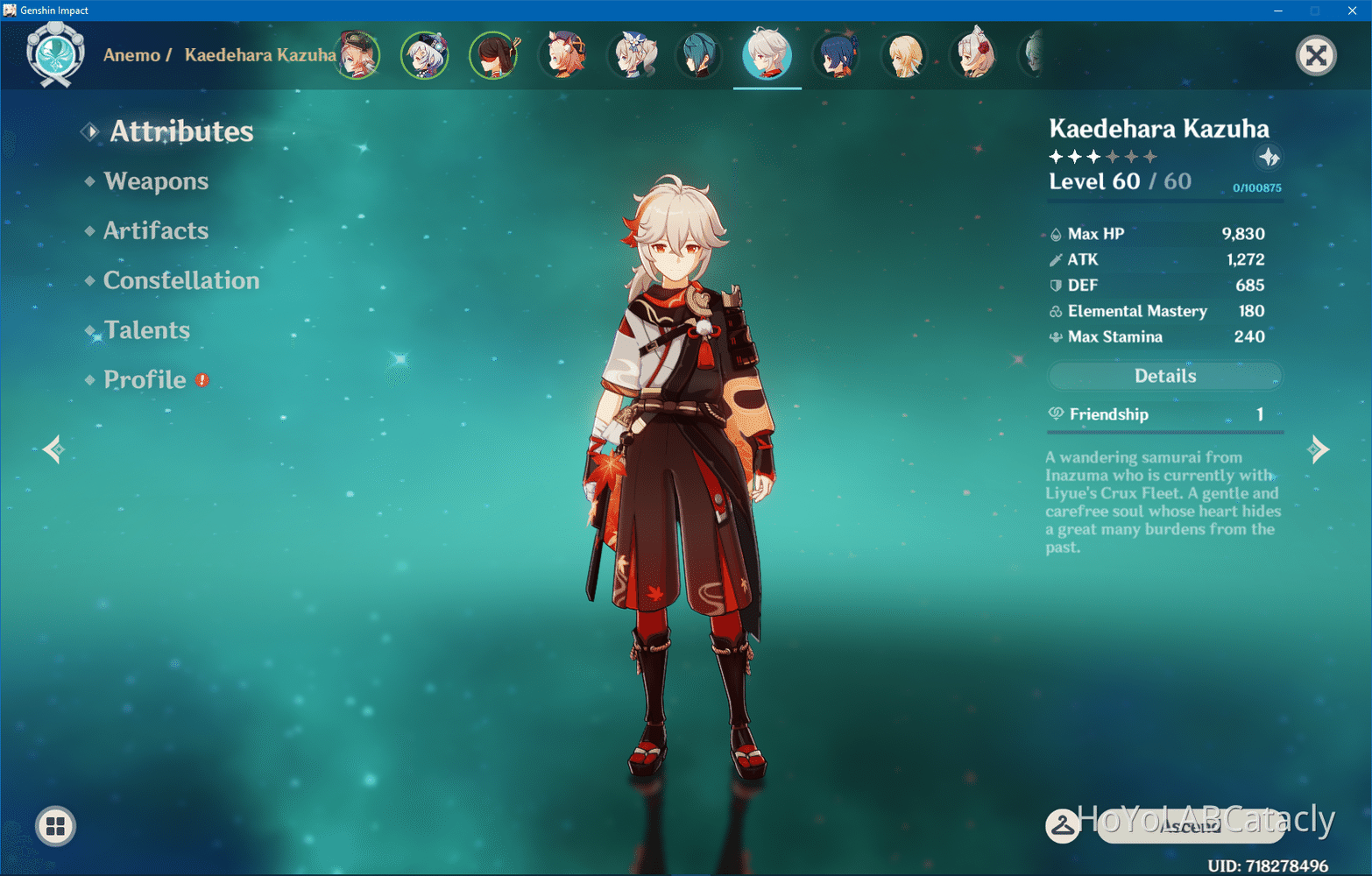 First Pull Kazuha! Genshin Impact HoYoLAB