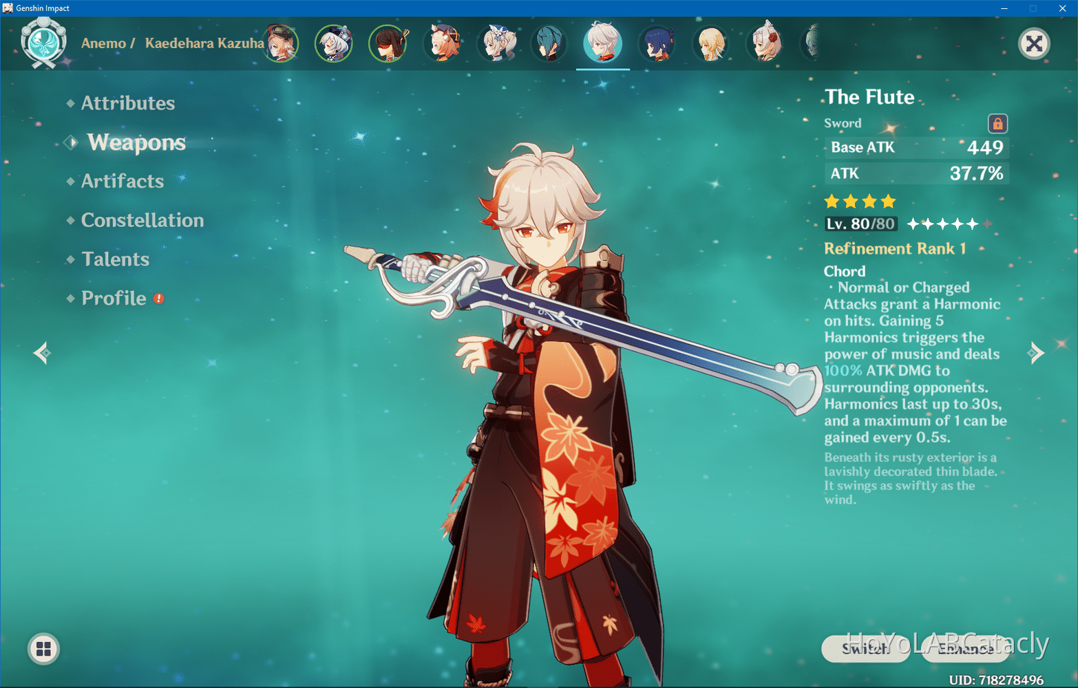 First Pull Kazuha! Genshin Impact HoYoLAB