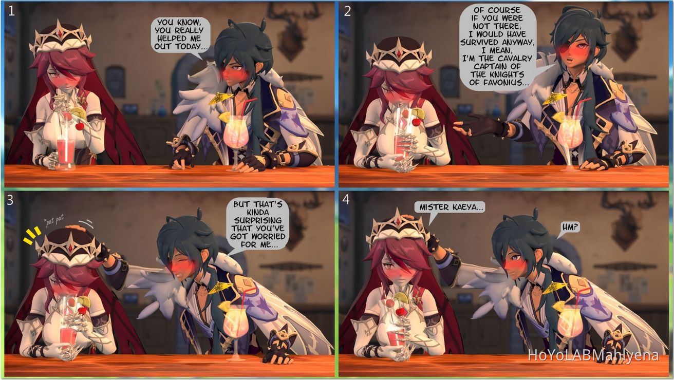 Shikimori Nest Pas Juste Mignonne Scan Comic : Cold Relation (Relation Froide) ft. Kaeya, Rosalia - Genshin