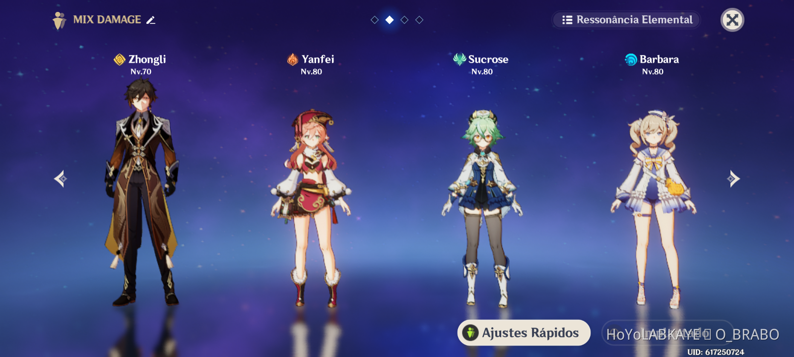 SUGESTÕES DE TIMES Genshin Impact HoYoLAB