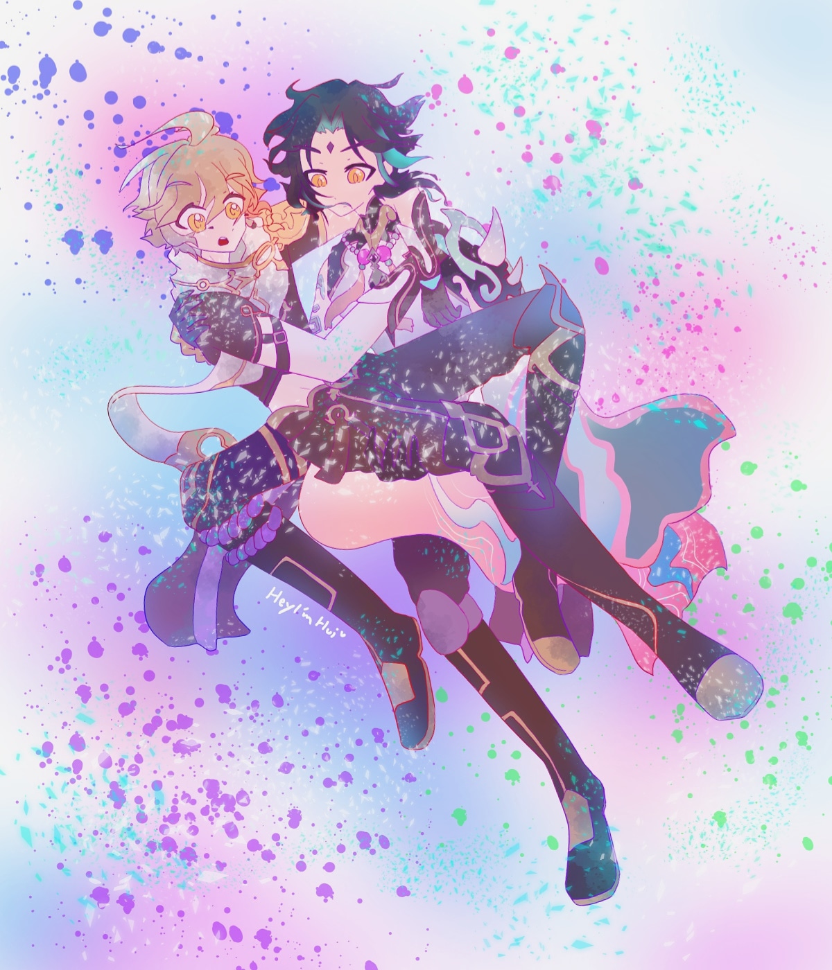 Xiao and Traveller Genshin Impact HoYoLAB