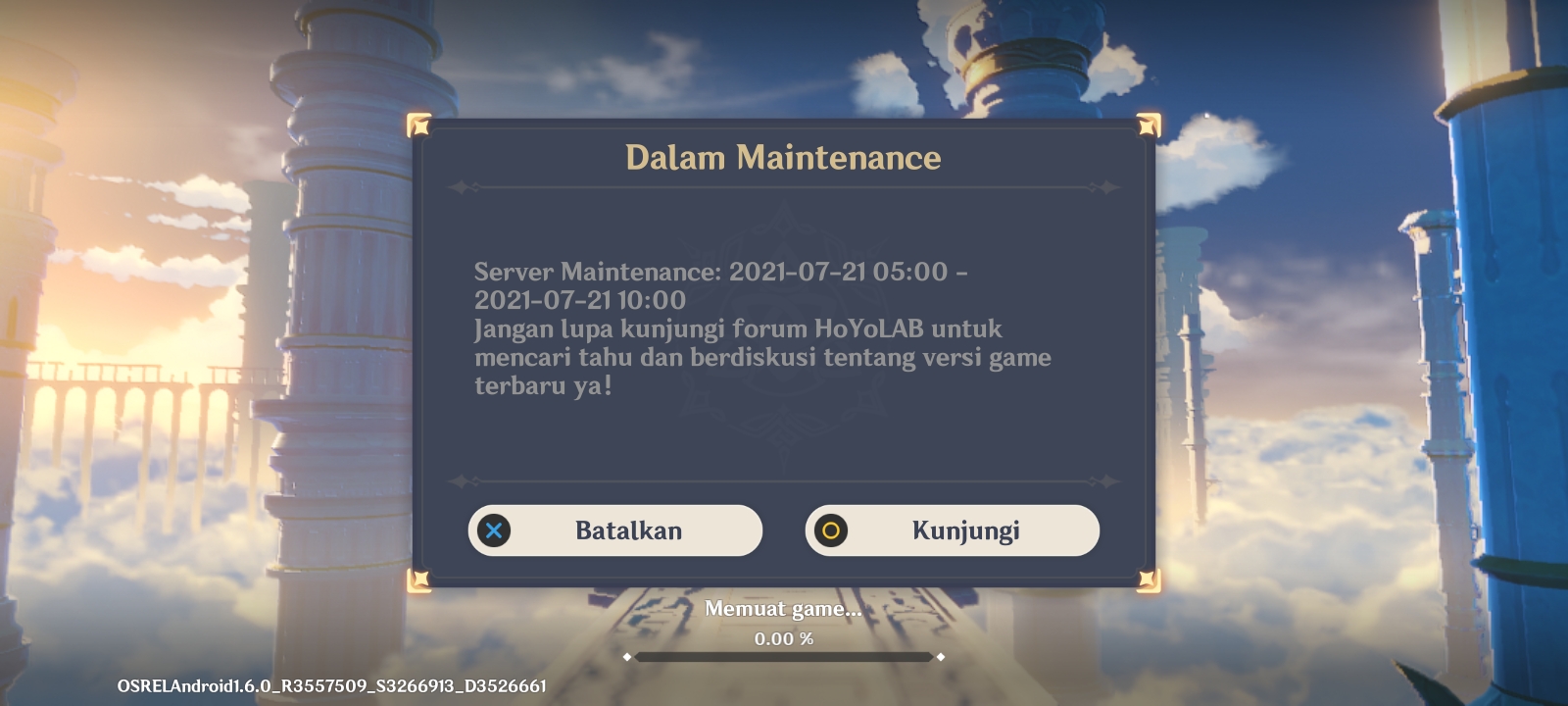 genshin impact maintenance Genshin Impact HoYoLAB