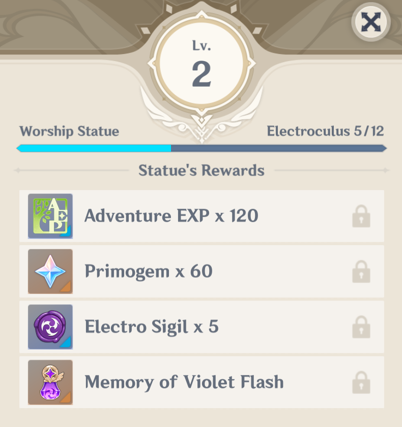 Statue of the Seven Rewards Genshin Impact HoYoLAB