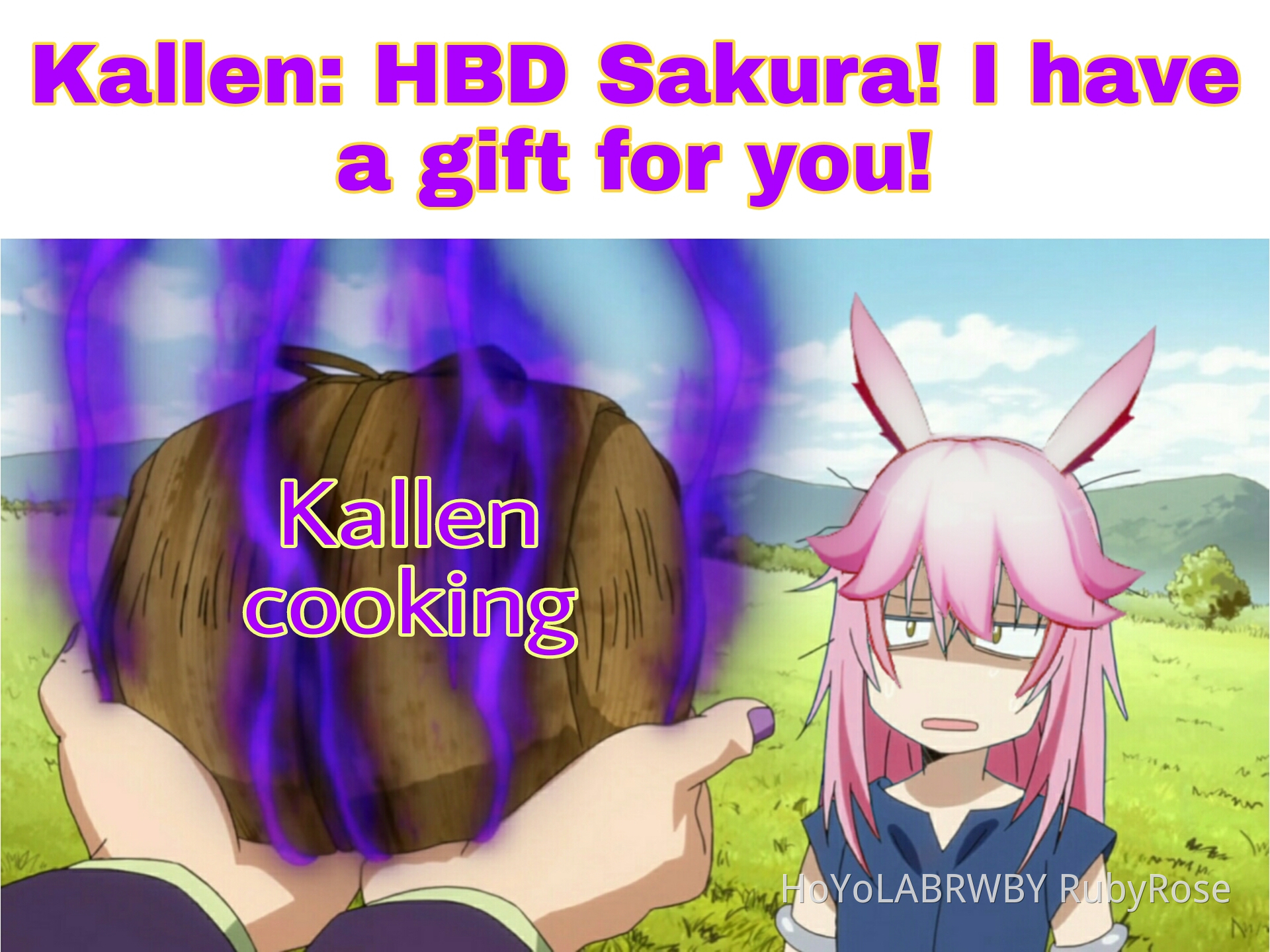 [Ulang Tahun Yae Sakura 2021] Kallen ingin memberikan hadiah, tapi ...