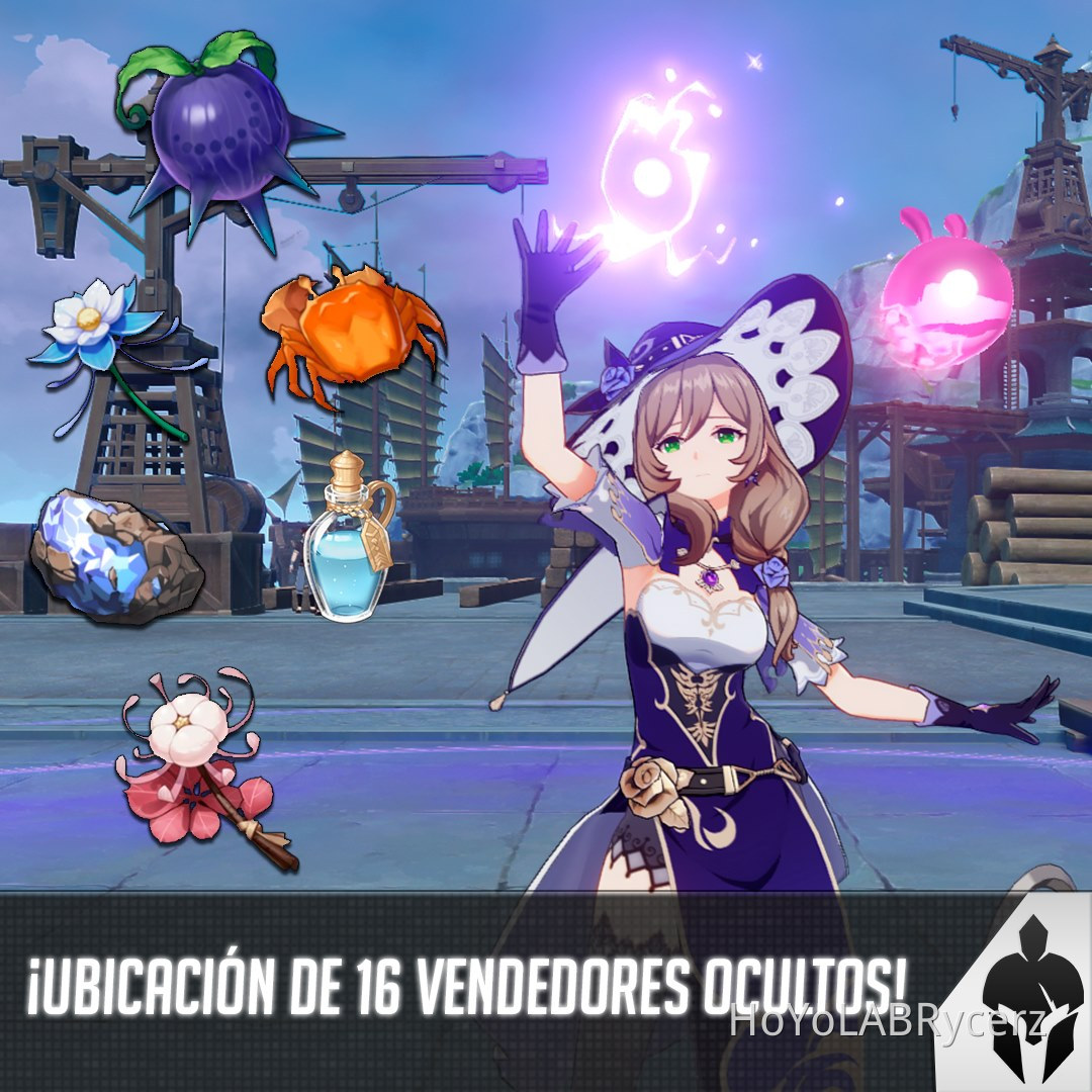 ¡Vendedores ocultos de Mondstadt y Liyue! / Hidden vendors of Mondstadt
