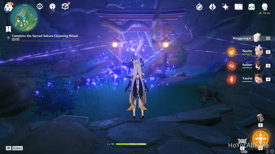 Cleansing Defilement Complete The Sacred Sakura Cleansing Ritual Puzzles Genshin Impact 2 0 World Quests
