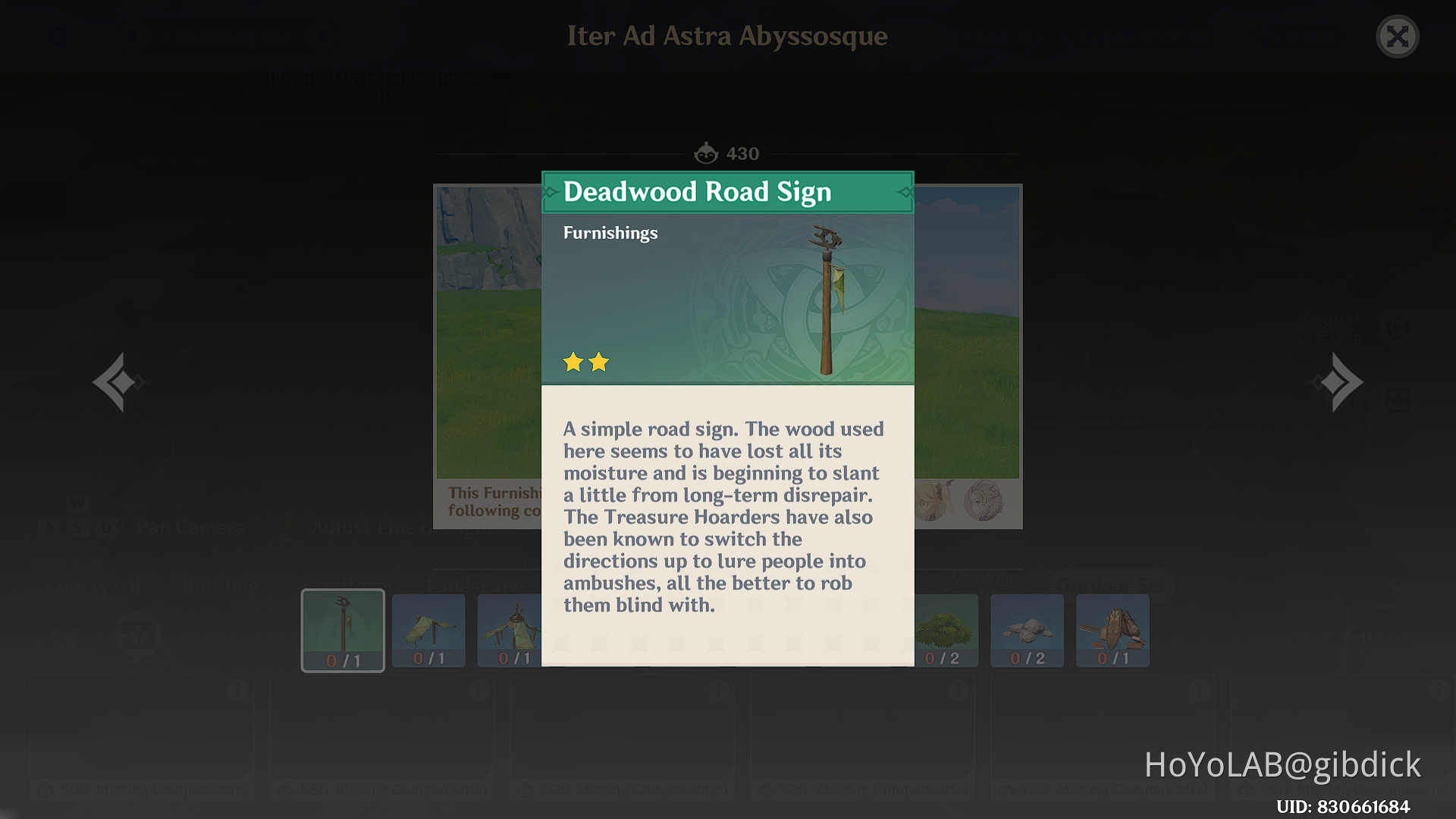 furnishing blueprints Genshin Impact HoYoLAB