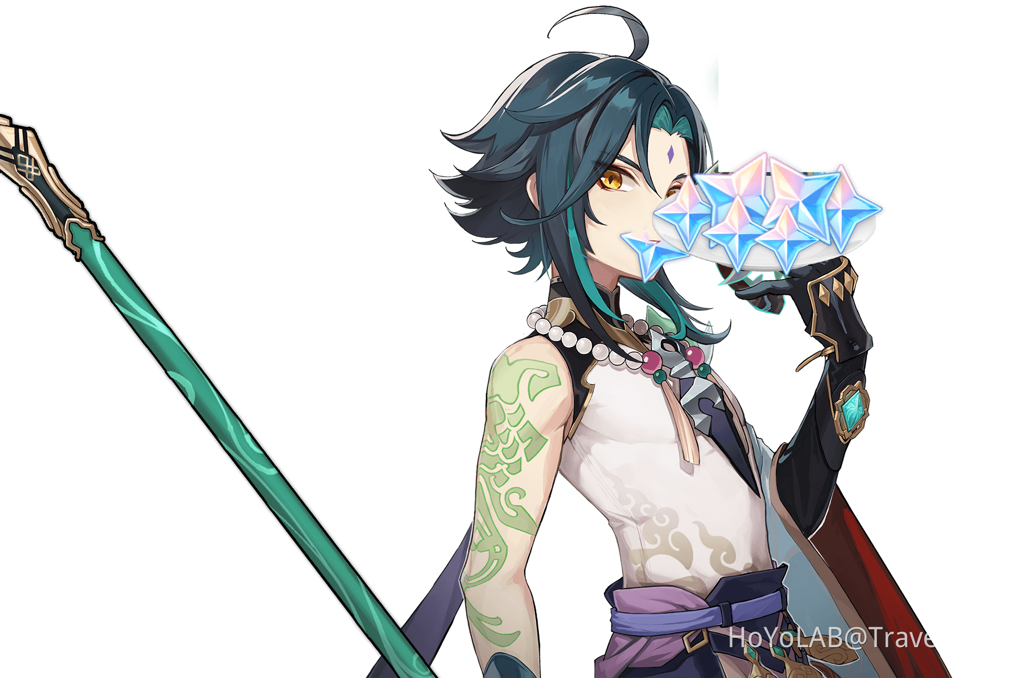 Xiao edits Genshin Impact HoYoLAB