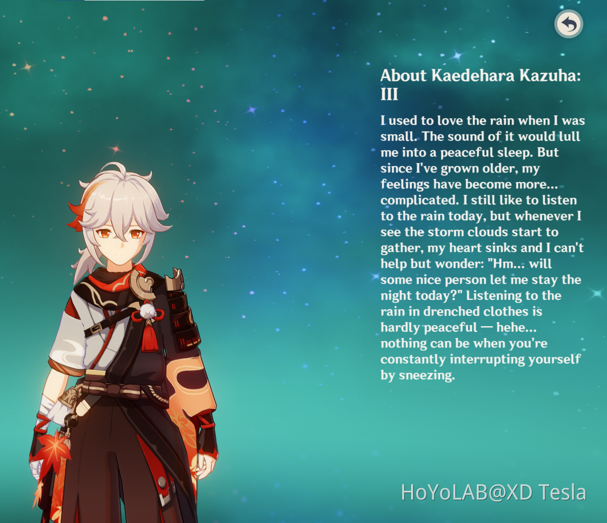 ok can we just talk about kazuha's voice line Genshin Impact HoYoLAB