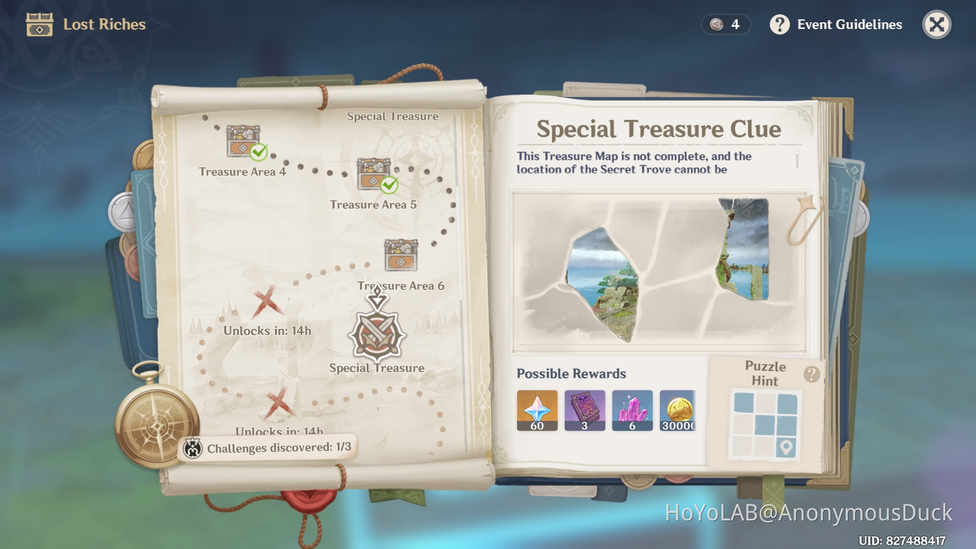 Treasure Trove 2:lost treasures event [version 2.0] Genshin Impact