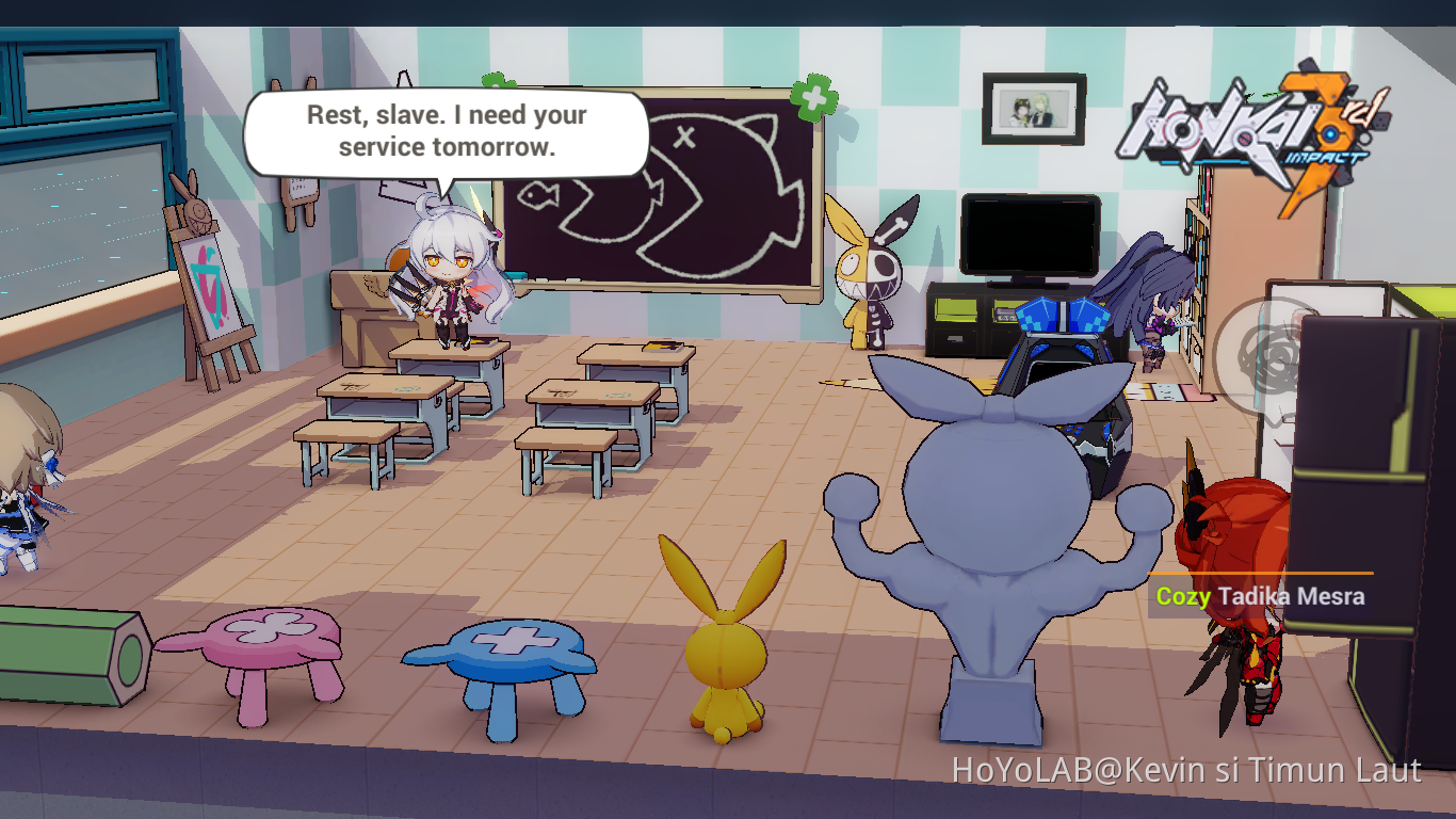 Random Dorm Moment Obey Your Queen Human Honkai Impact 3 Official Community Fight For All That S Beautiful In The World