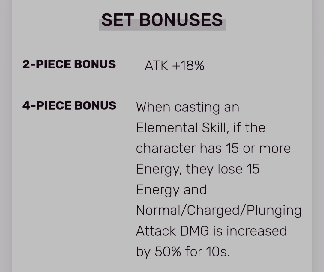 Can somebody explain me how Shimenawa set bonus (+50 damage) is