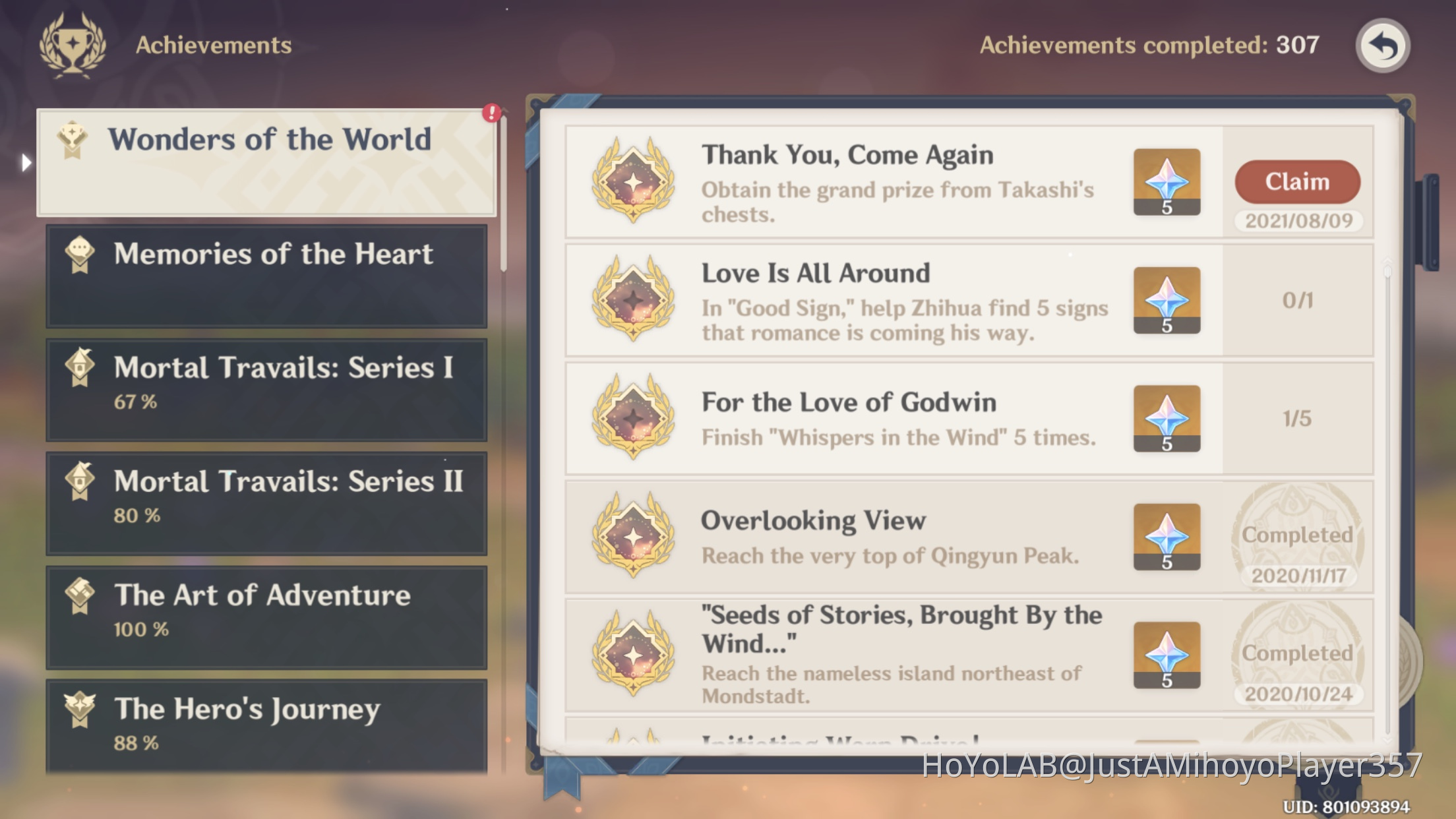 I finally got the achievement as well Genshin Impact | HoYoLAB