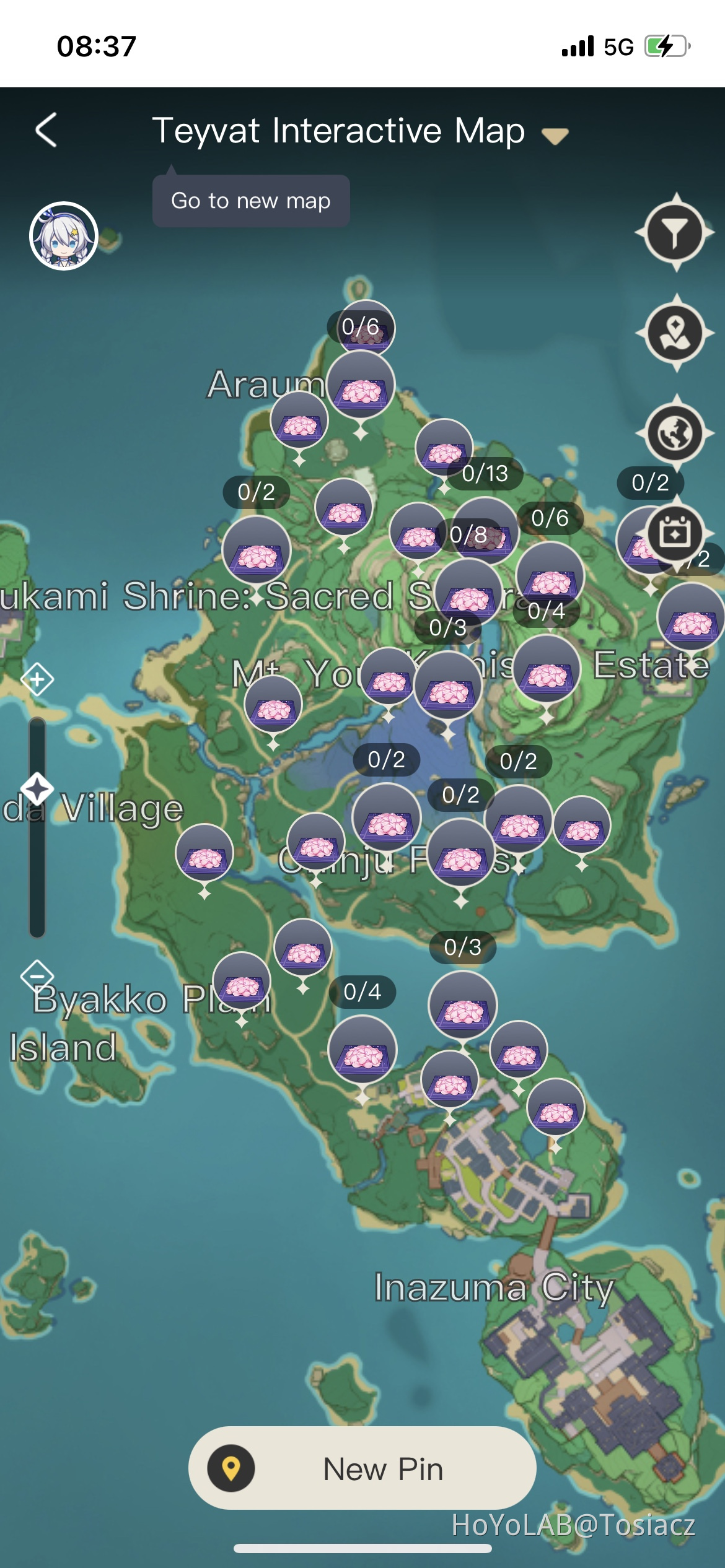 Sakura blooms locations ( near inazuma city) Genshin Impact HoYoLAB