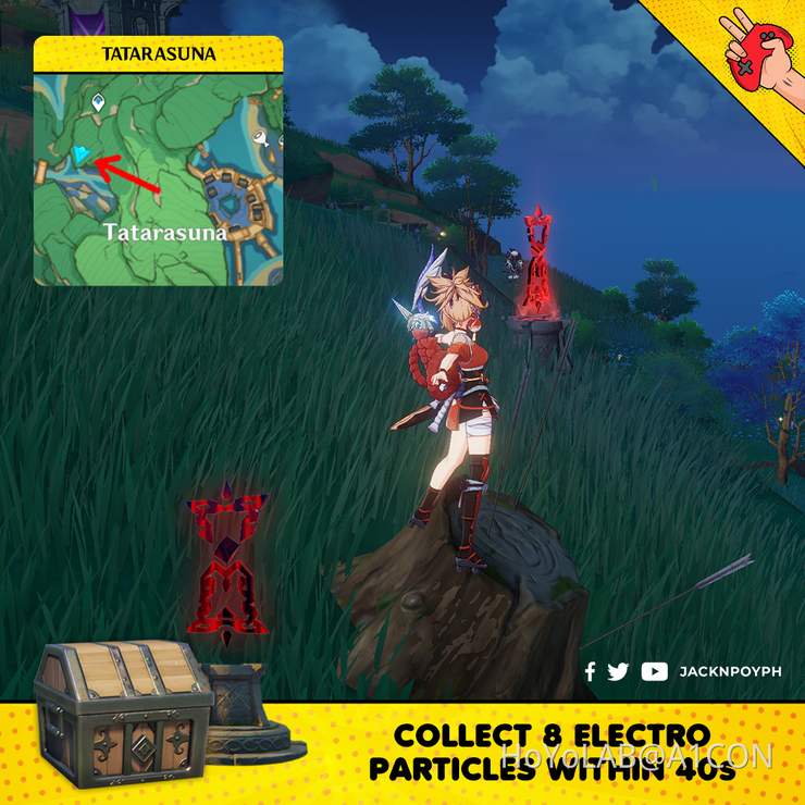 All TimeTrial Challenges on Inazuma Map Genshin Impact Official