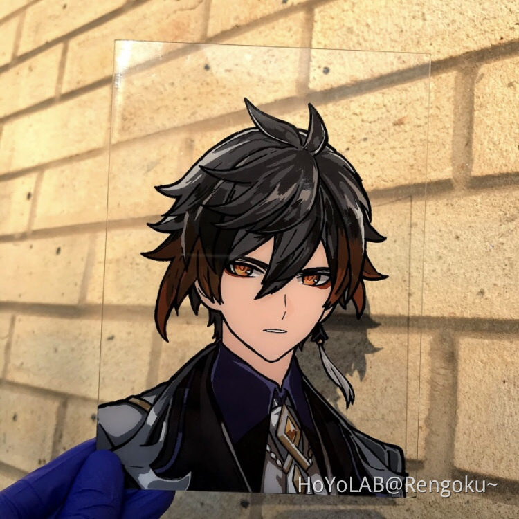 Zhongli glass painting🪨 Genshin Impact HoYoLAB