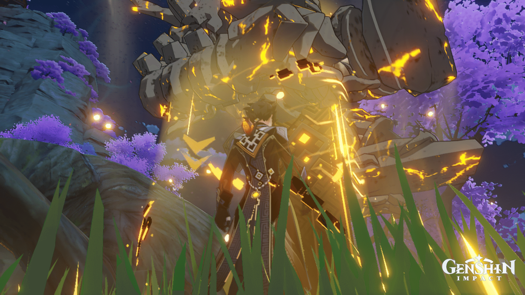 I didn't know zhongli's pillar can do this Genshin Impact HoYoLAB