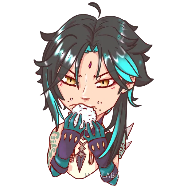 Xiao Eating Snow Genshin Impact HoYoLAB