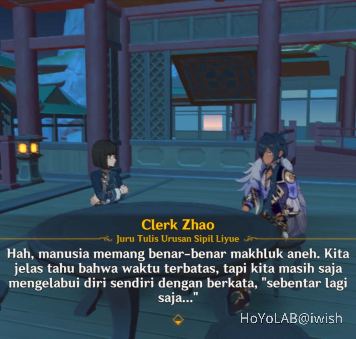 Clerk Zhao Genshin Impact HoYoLAB