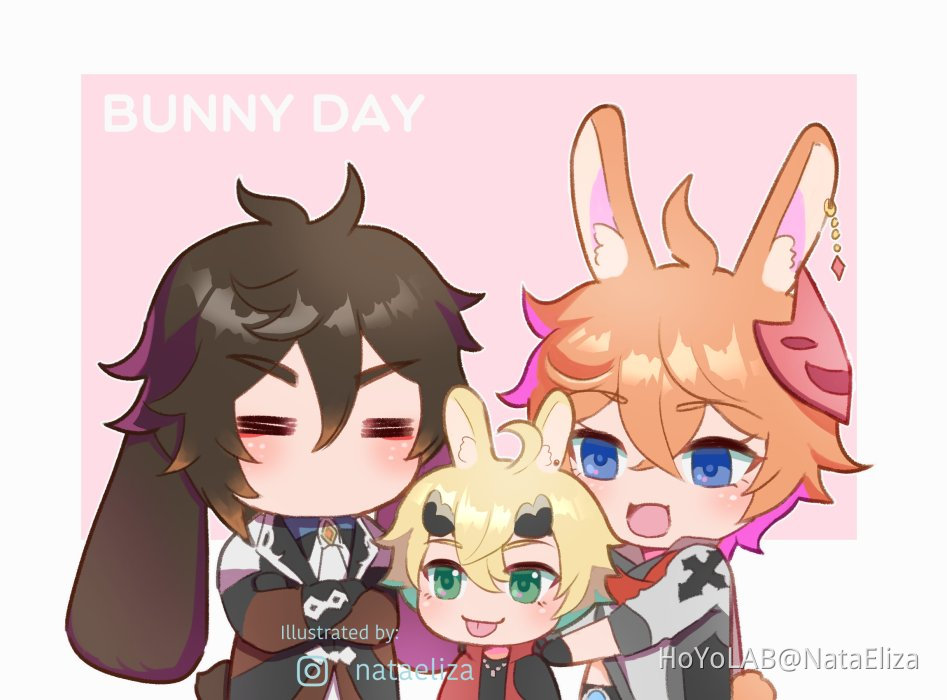 Zhongli Childe Thoma Bunny Family Genshin Impact | HoYoLAB