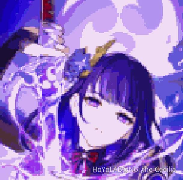 Raiden Shogun Color By Number With Original Player Community