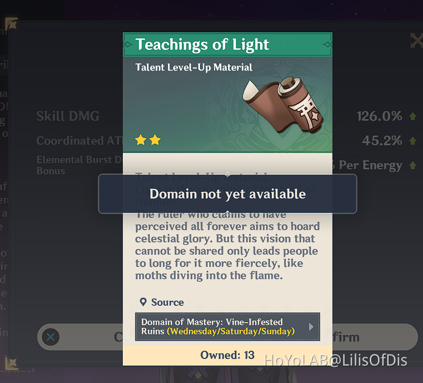 Where do you farm Talent Materials for Baal? Genshin Impact HoYoLAB