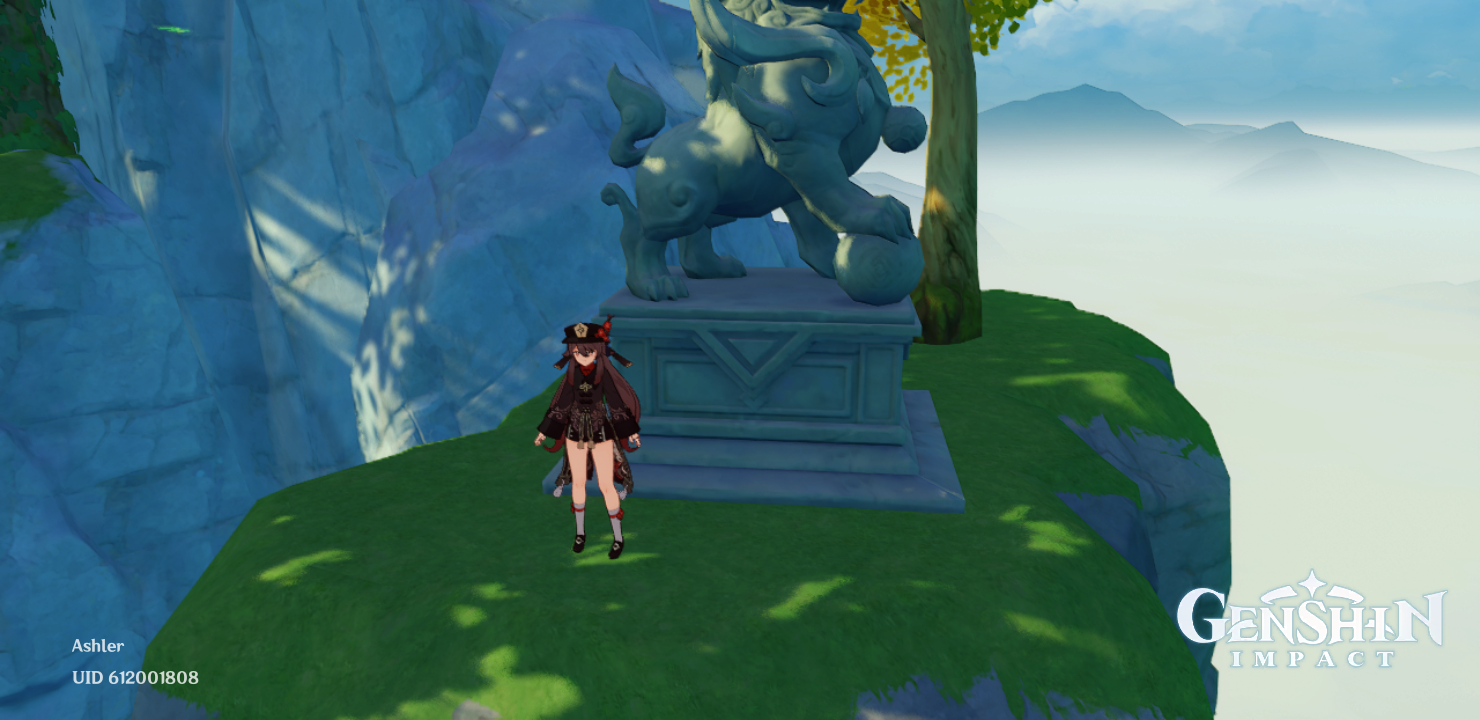 Hu Tao and her Lion Statue Genshin Impact HoYoLAB